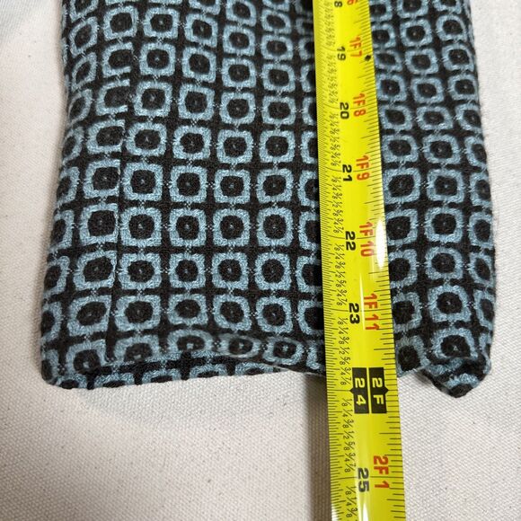 Worthington Woman Brown & Turquoise Open Fringe Coat Pockets Lined Size 22W - Picture 8 of 11